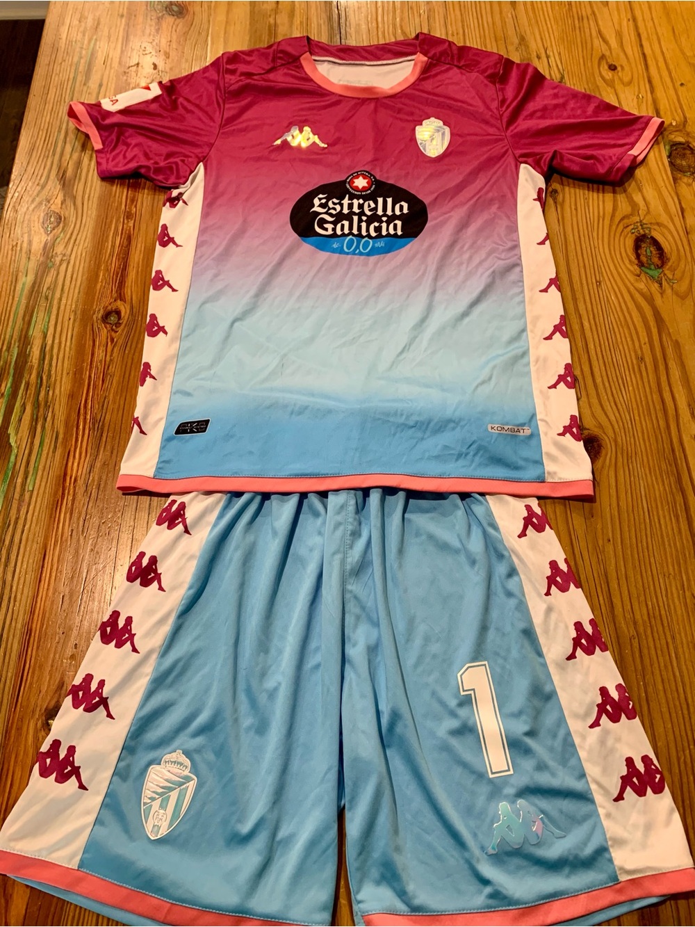Kappa Real Valladolid 2023-24 Goalkeeper Kit Jersey Shorts Set #1 Men's M⁠edium